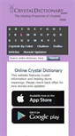 Mobile Screenshot of crystaldictionary.com